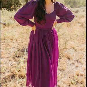 NWT Ivy City Florence Dress in Plum